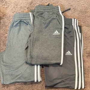 Bundle of Adidas Kids Gray Track Pants